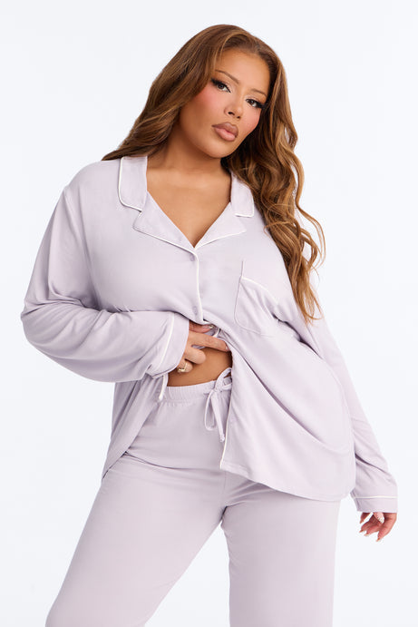 In The Morning PJ Pant Set - Lavender