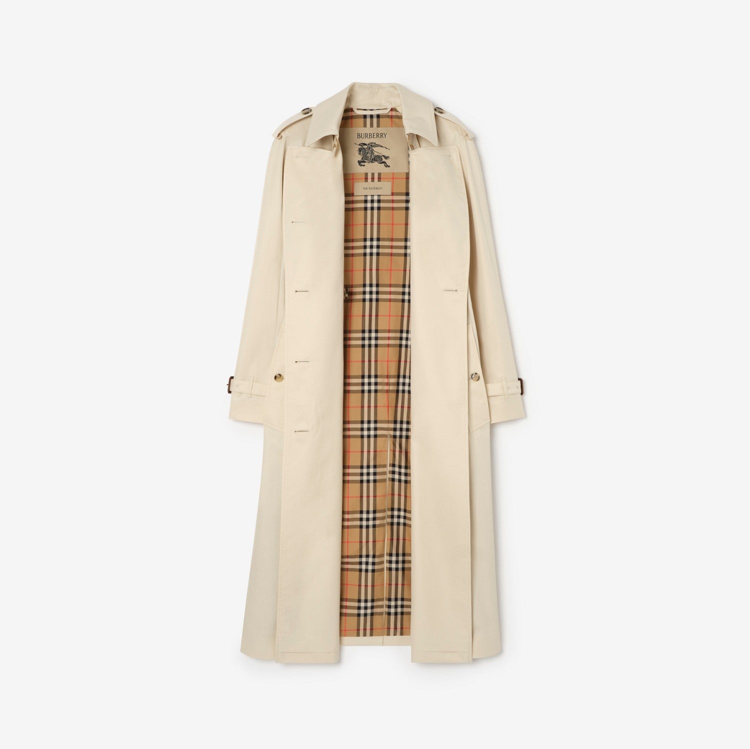Long Tropical Gabardine Waterloo Trench Coat