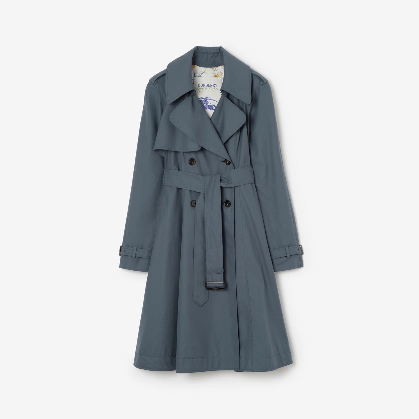 Long Tropical Gabardine Pembury Trench Coat