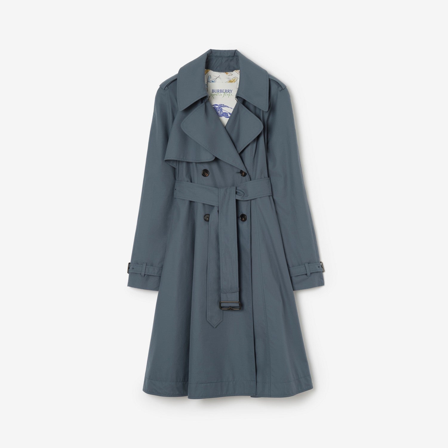 Long Tropical Gabardine Pembury Trench Coat