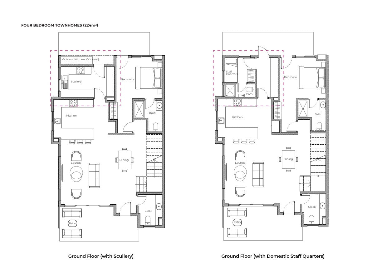 Akaya and Trassaco Park— Studio-1-2-3-4 Bedroom Modern Homes —Essential Amenities in Accra Ghana