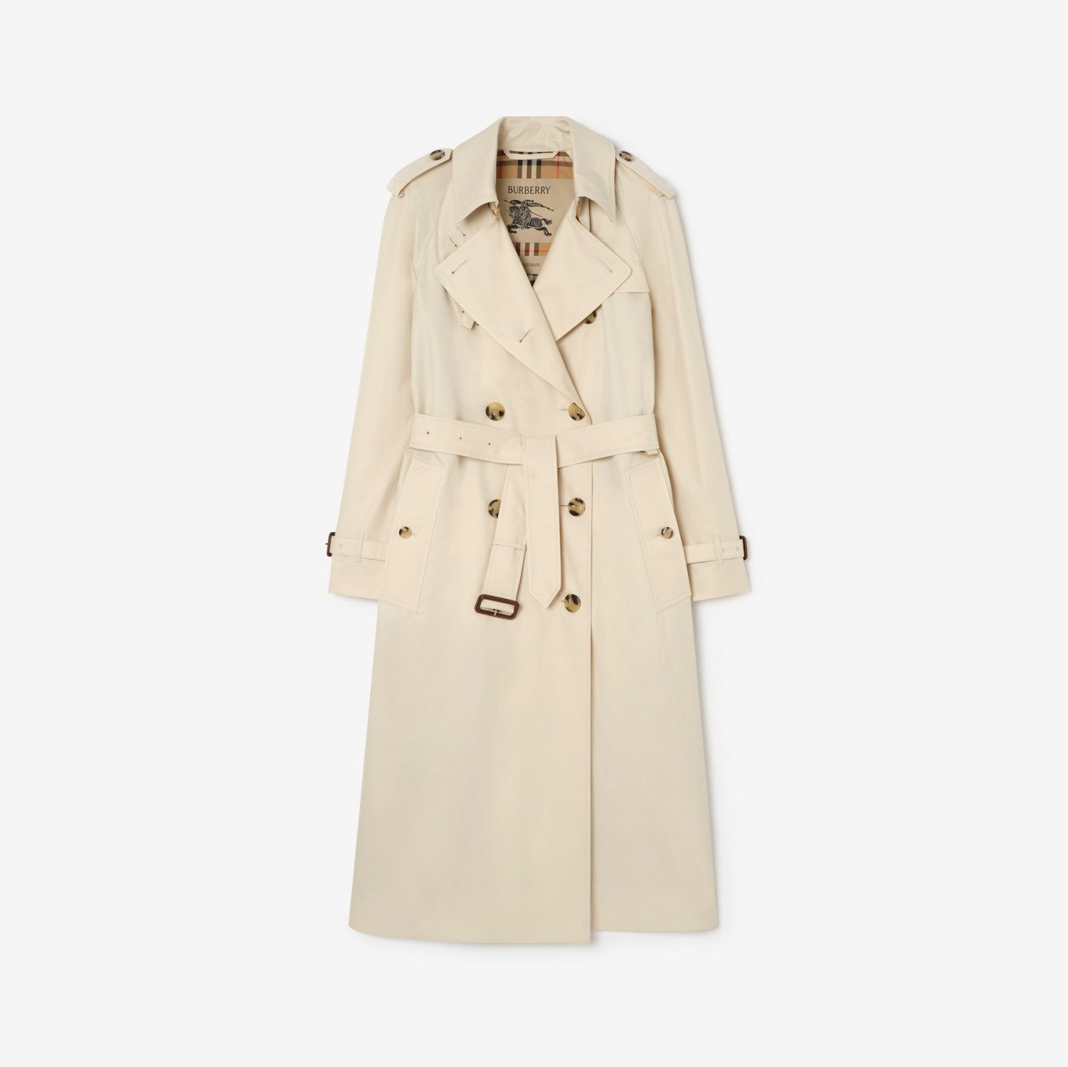 Long Tropical Gabardine Waterloo Trench Coat