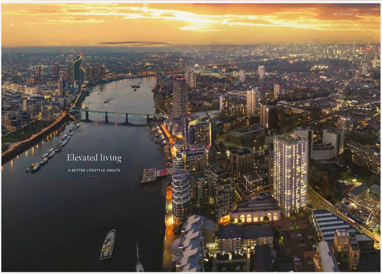 The Hilight Battersea — One Two Three Bedroom Ultra Luxury Homes — Unparalleled Wellness Amenities — Battersea London