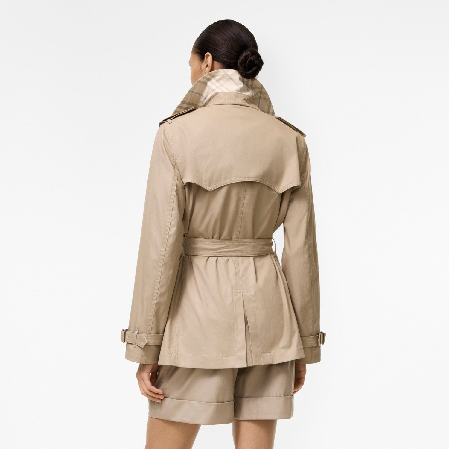 Short Tropical Gabardine Foxfield Trench Coat