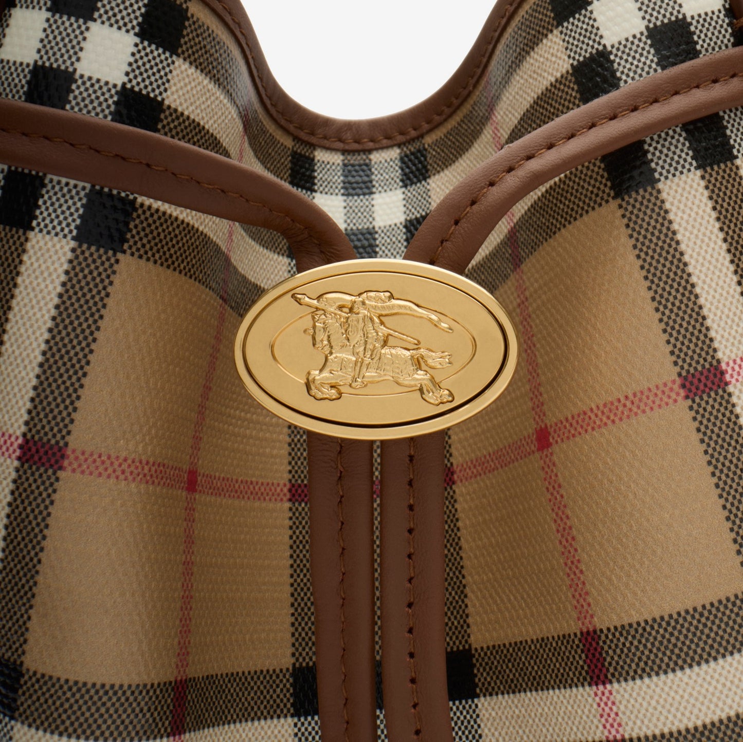 Small Check Bucket Bag