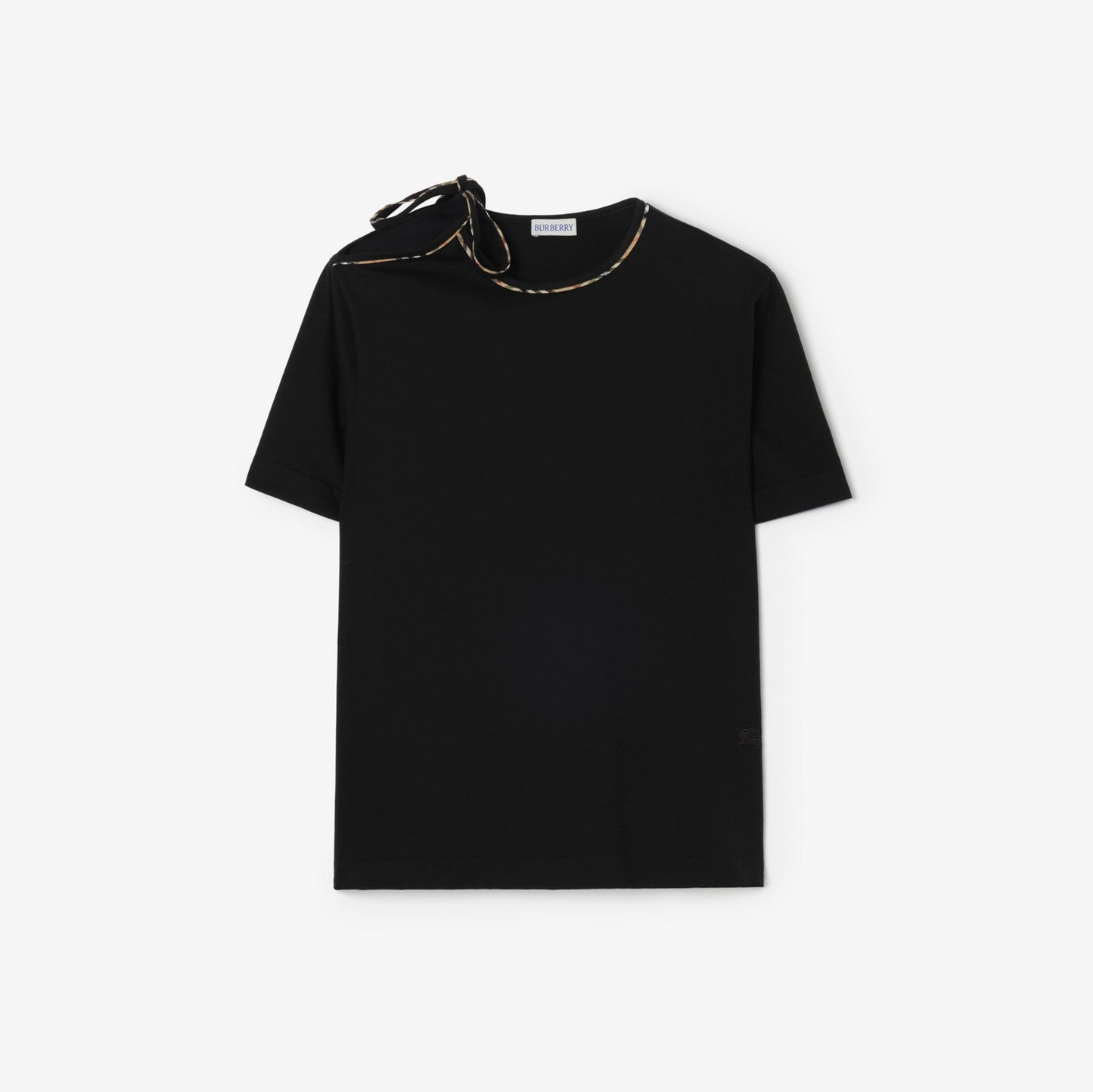 Tie-sleeve Cotton T-shirt