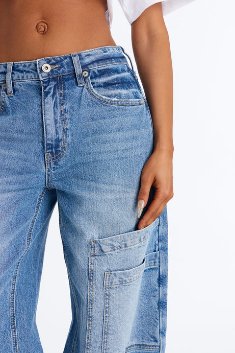 Easy To Please Baggy Cargo Jeans