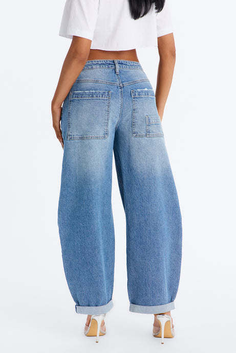 Easy To Please Baggy Cargo Jeans