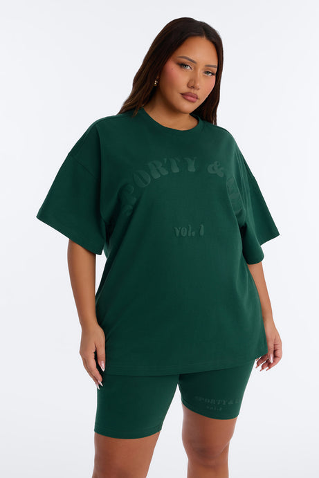 Sporty & Lux Biker Short Set - Hunter