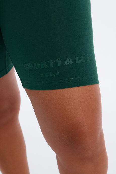 Sporty & Lux Biker Short Set - Hunter