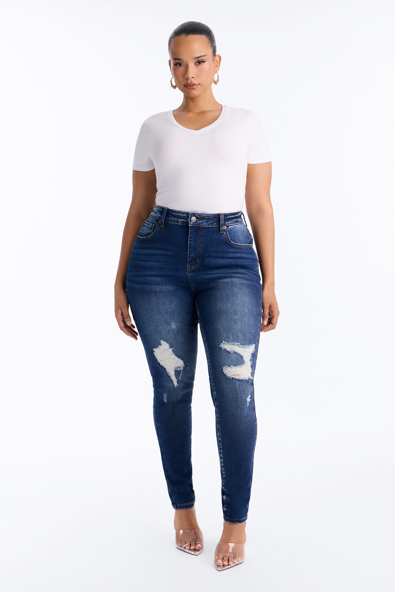 Tall Kalisha Stretch Ripped Skinny Jeans