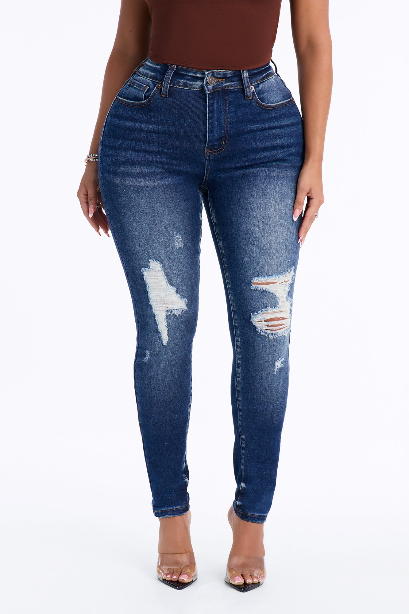 Tall Kalisha Stretch Ripped Skinny Jeans