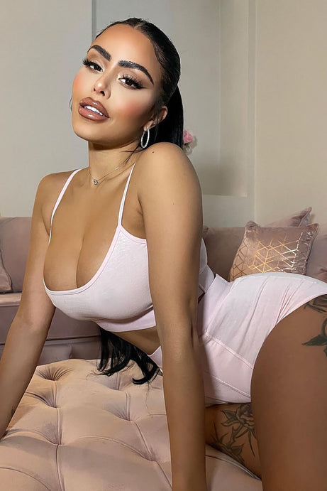 FN Mood Cami And Boxer Set - Blush