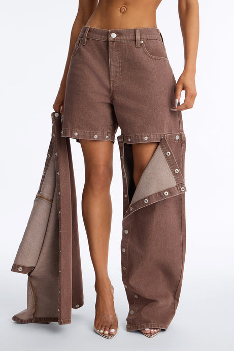 Laurel Canyon Snap Straight Leg Jeans