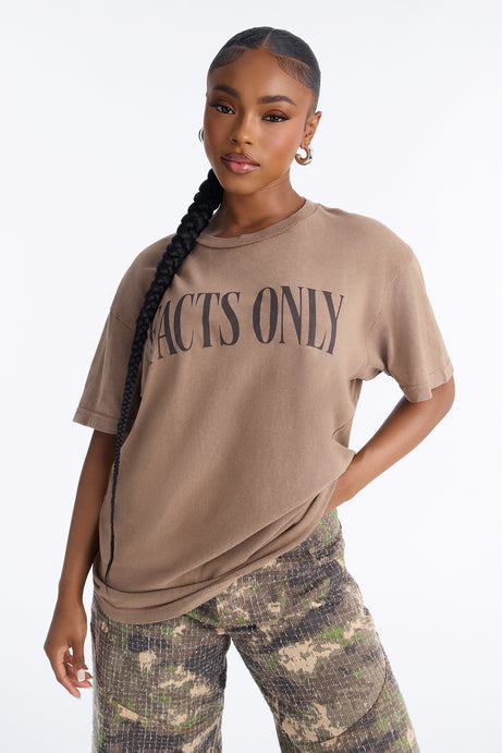 Speaking Facts Only Washed Tee