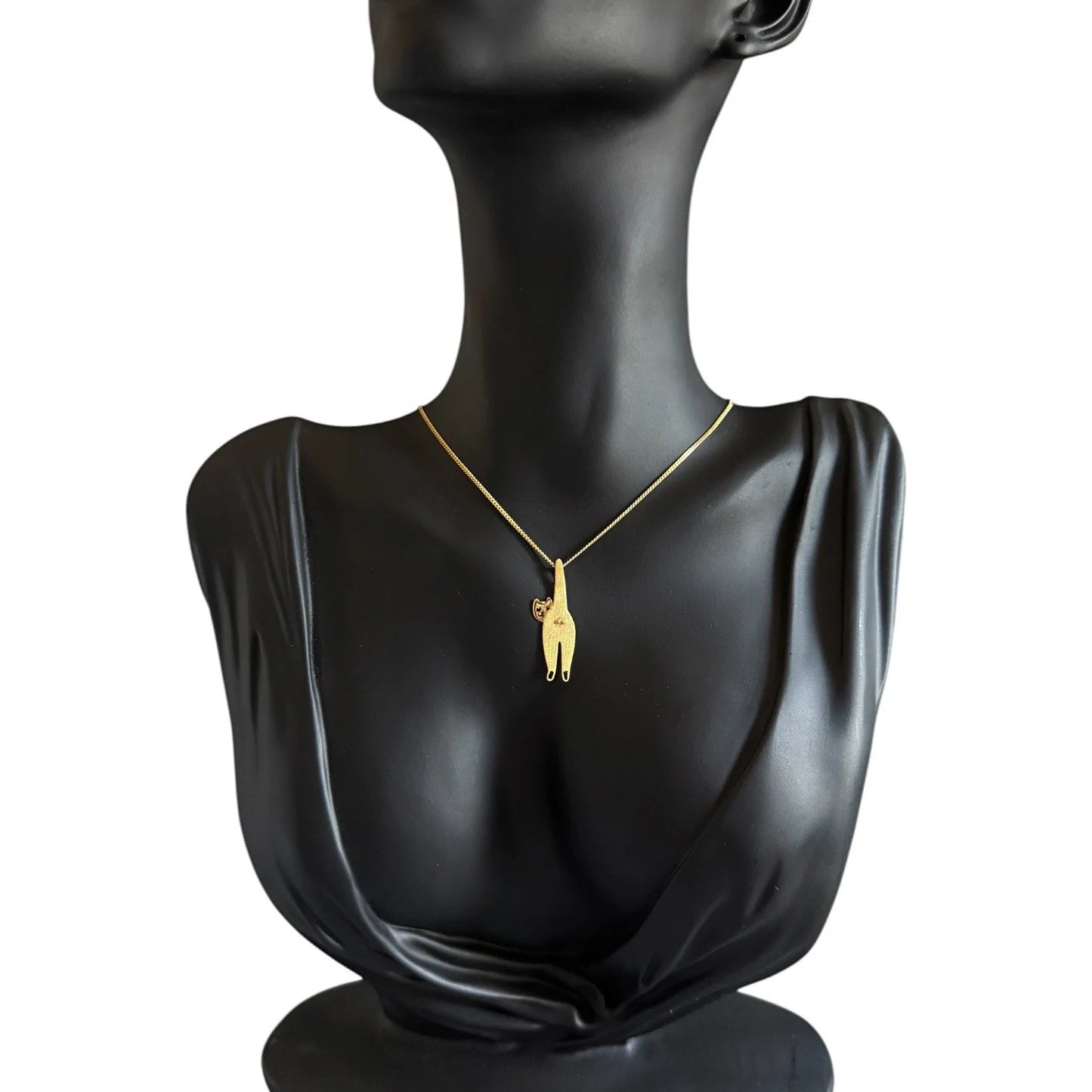 925 Sterling Silver Funny Cat Pendant  18K Gold Plated Cat Lover Gift - Interactive Group