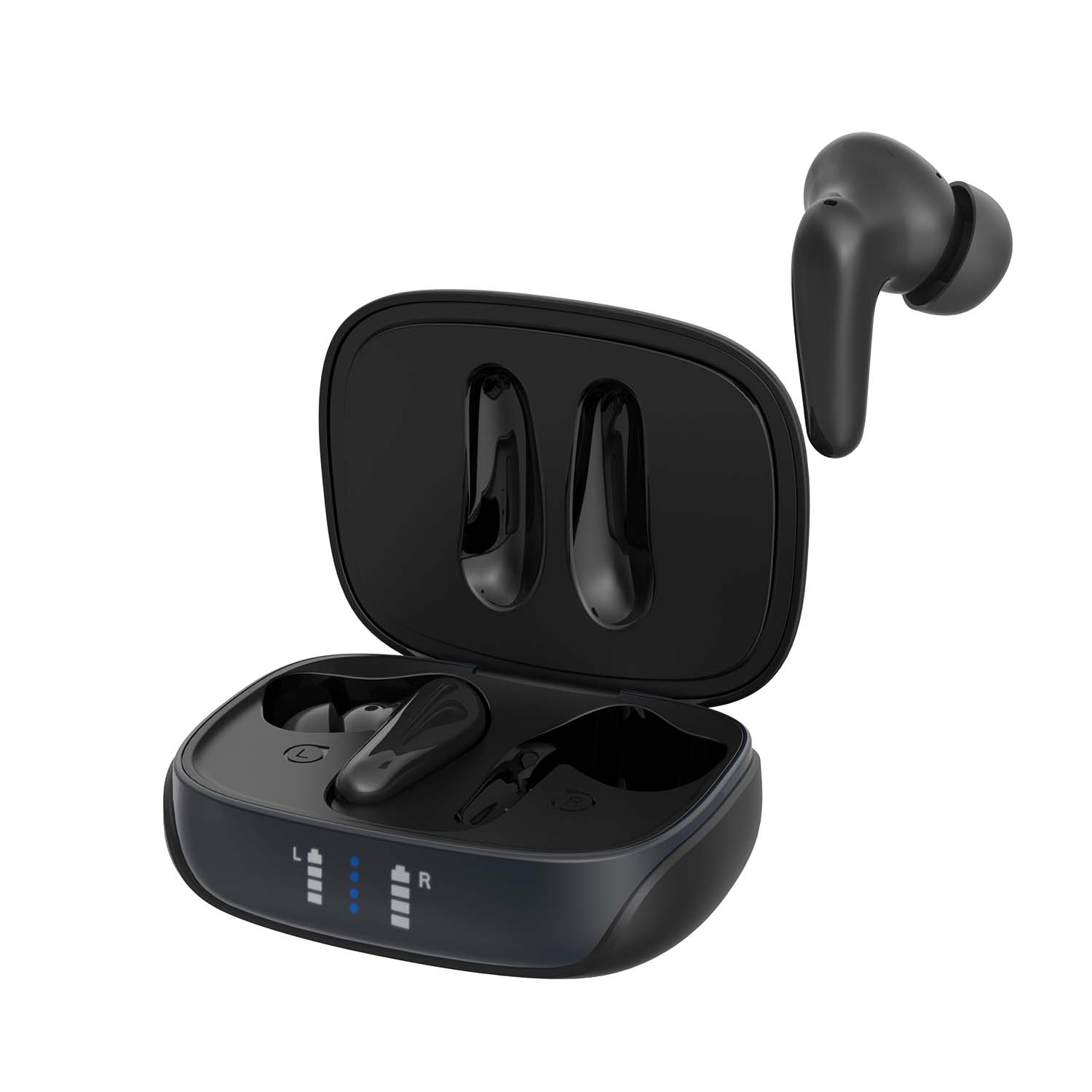 AIR Focus ANC Matte Black Active Noise Cancelling Earbuds (In Ear Wireless Headphones) - Interactive Group