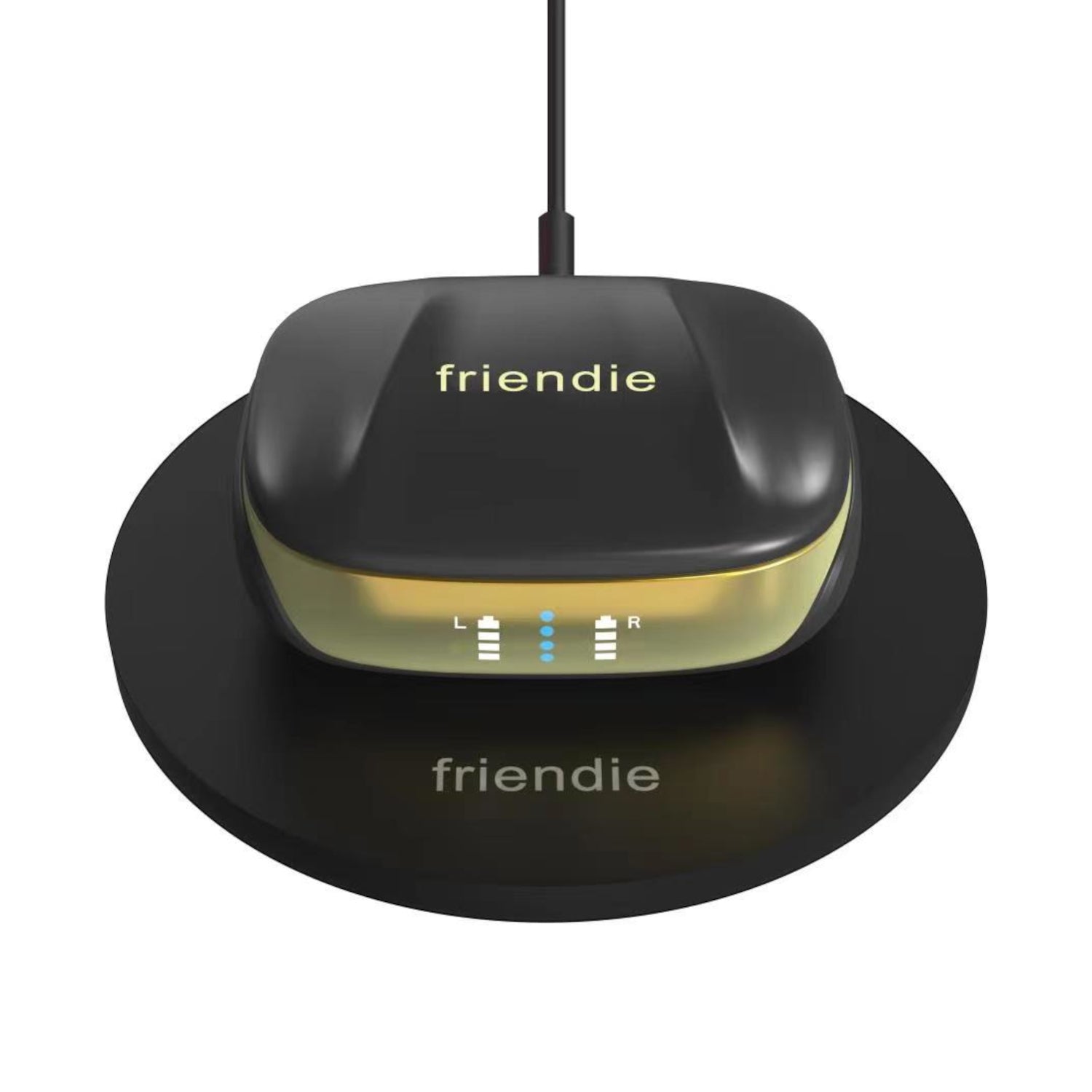 AIR Focus ANC Matte Black and Gold Active Noise Cancelling Earbuds (In Ear Wireless Headphones) - Interactive Group