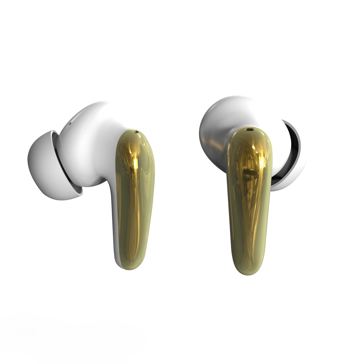 AIR Focus ANC Pearl White and Gold Active Noise Cancelling Earbuds (In Ear Wireless Headphones) - Interactive Group