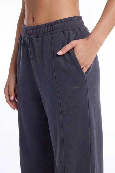French Terry 32″ Wide Leg Pant