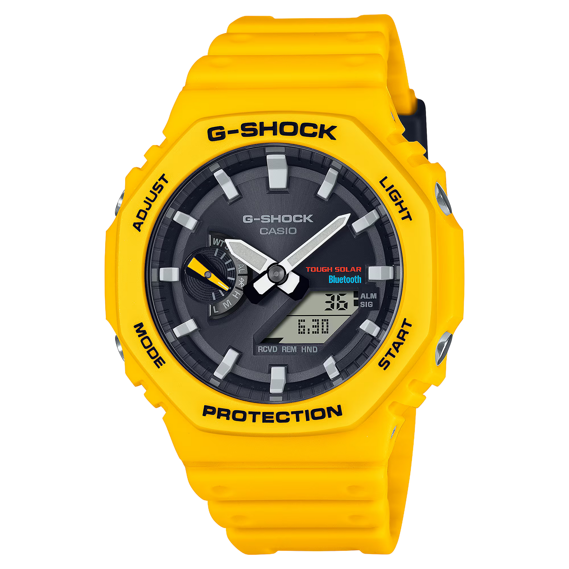 Casio G-Shock GA-B2100C-9AER – CasiOak with Tough Solar and Bluetooth, Yellow