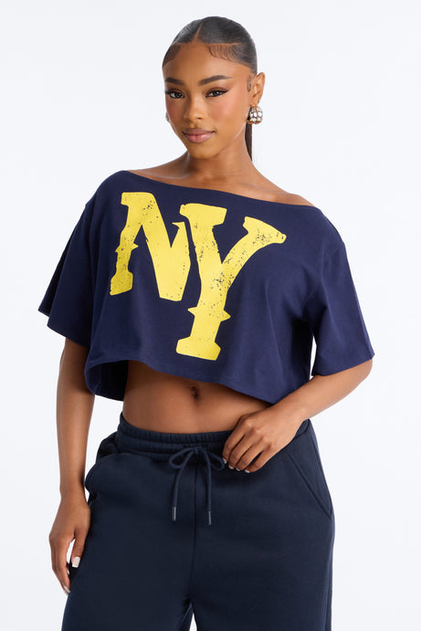 NY Metropolitan Off Shoulder Tee