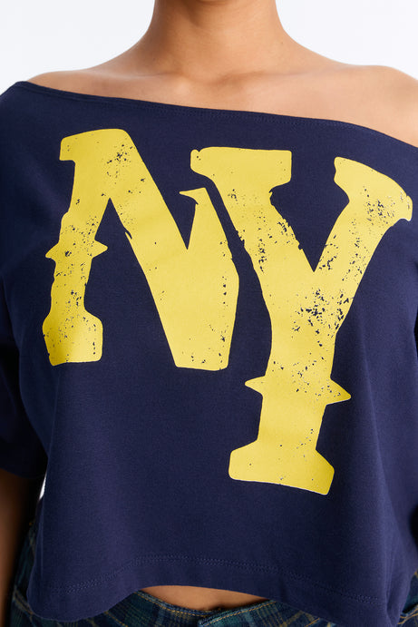 NY Metropolitan Off Shoulder Tee