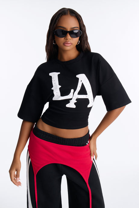 LA Urban Style Cinched Waist Tee