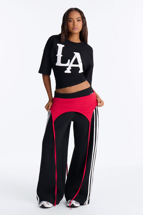 LA Urban Style Cinched Waist Tee