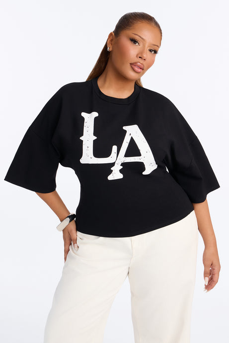 LA Urban Style Cinched Waist Tee