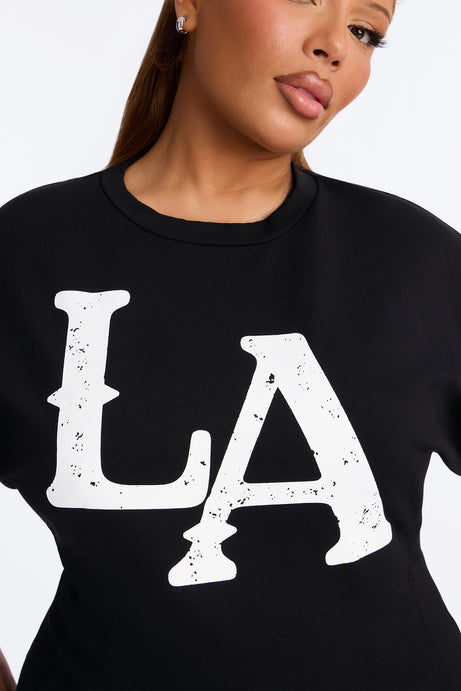 LA Urban Style Cinched Waist Tee