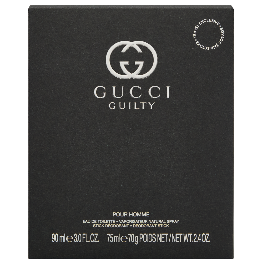 Gucci Guilty For Him Eau De Toilette Gift Set 90ml