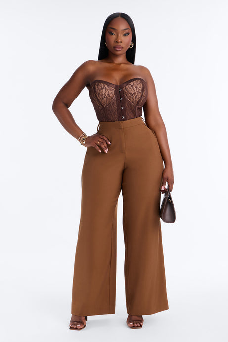 Jackie Lace Strapless Corset Bodysuit