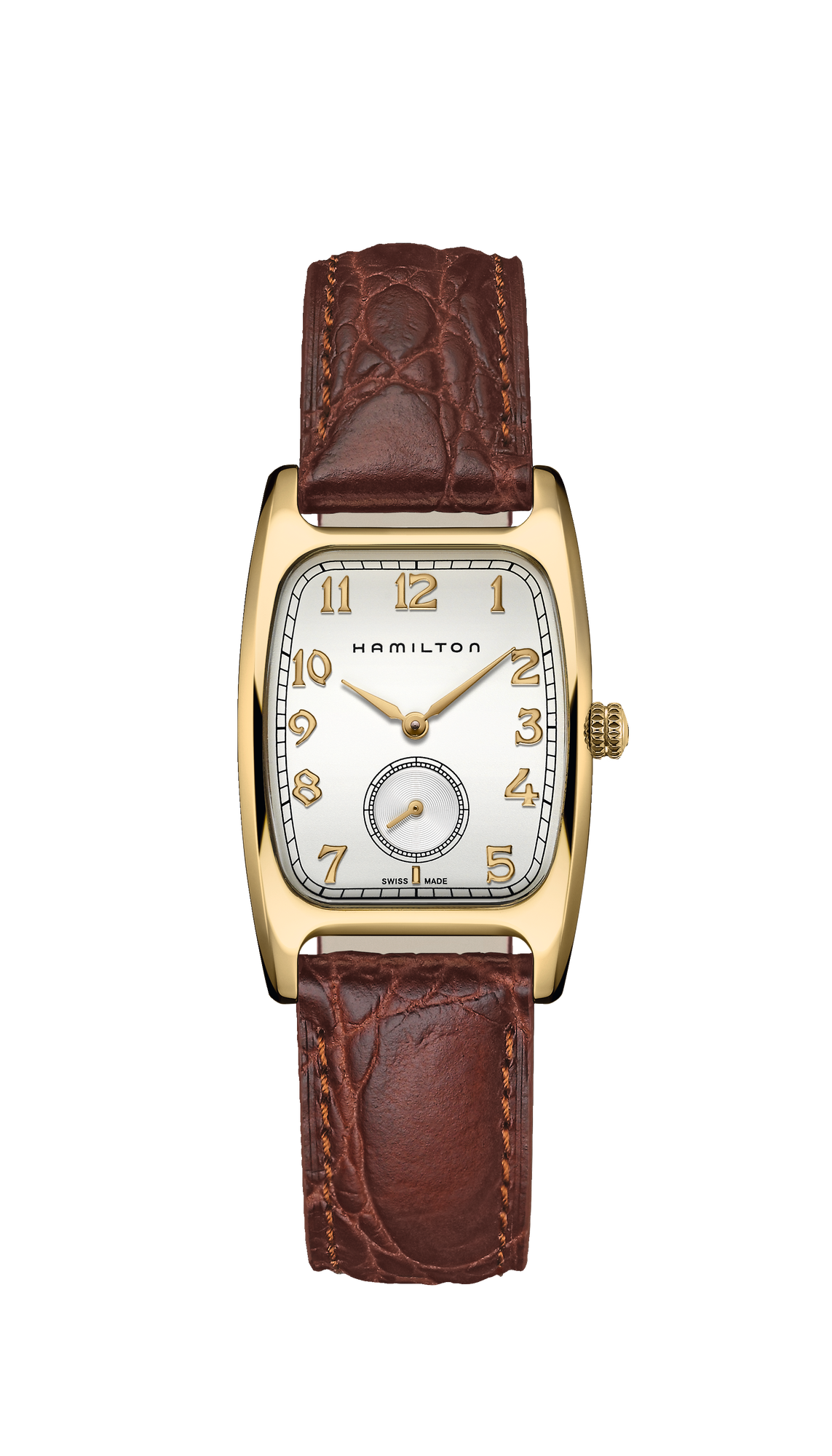 Hamilton Indiana Jones American Classic Boulton Quartz Gold White Dial