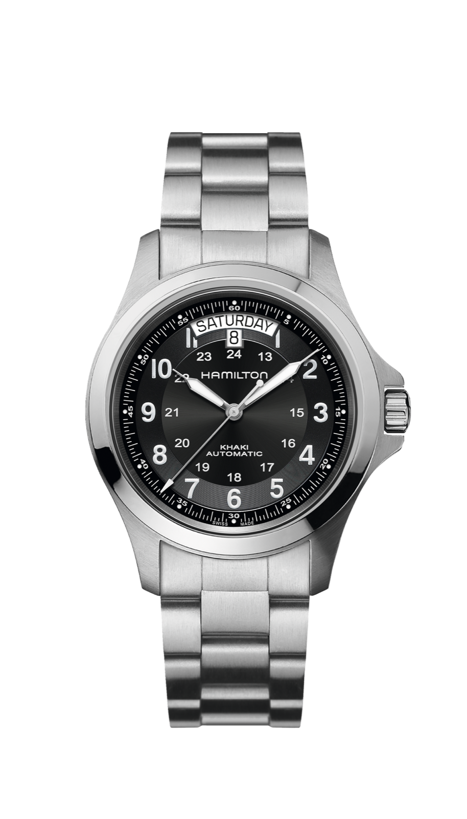 Hamilton Khaki Field King 40mm Automatic Men's Watch Black Dial