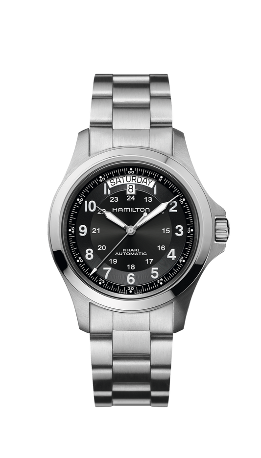 Hamilton Khaki Field King 40mm Automatic Men's Watch Black Dial
