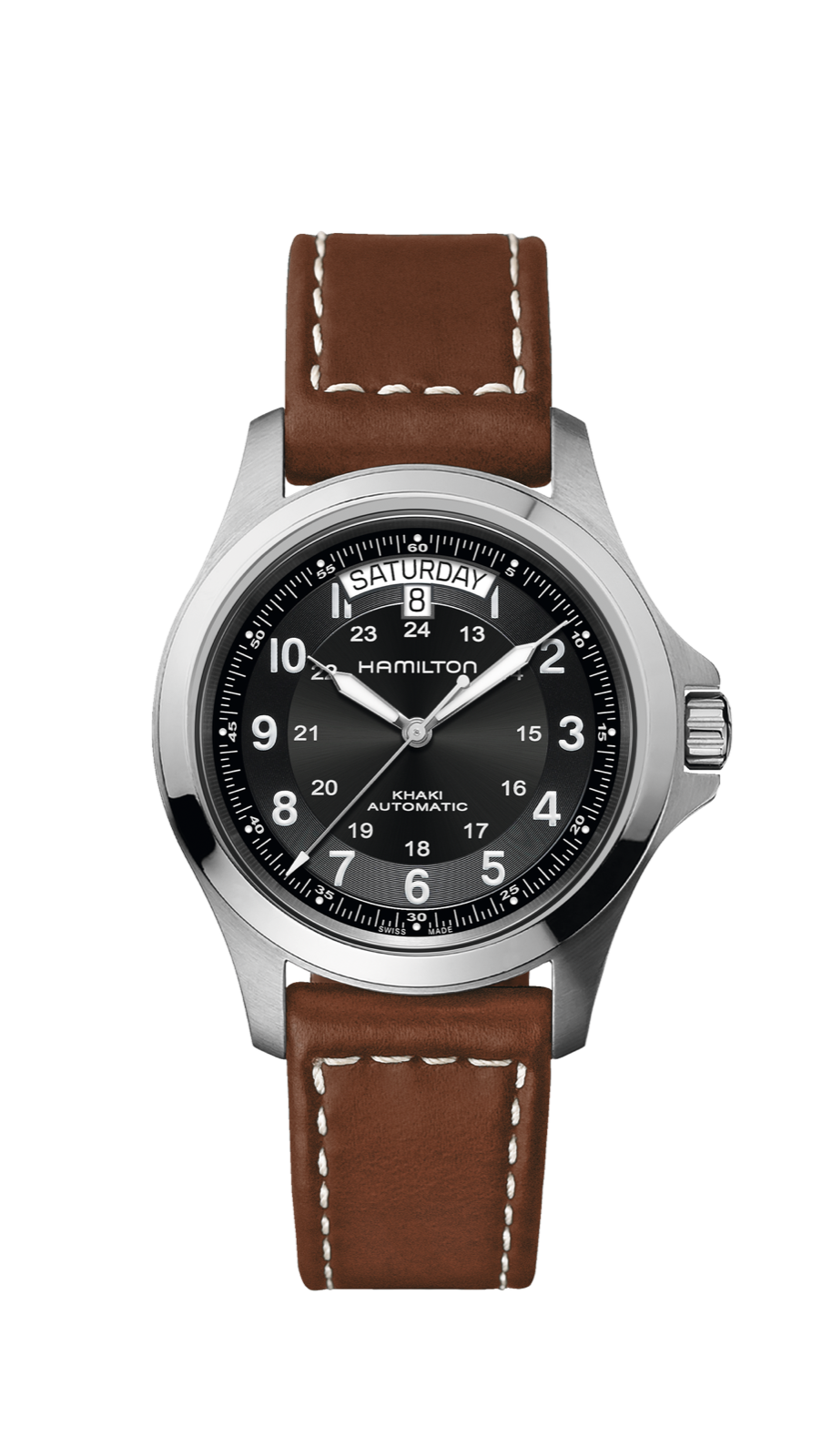 Hamilton Khaki Field King 40mm Automatic Men's Watch Black Dial