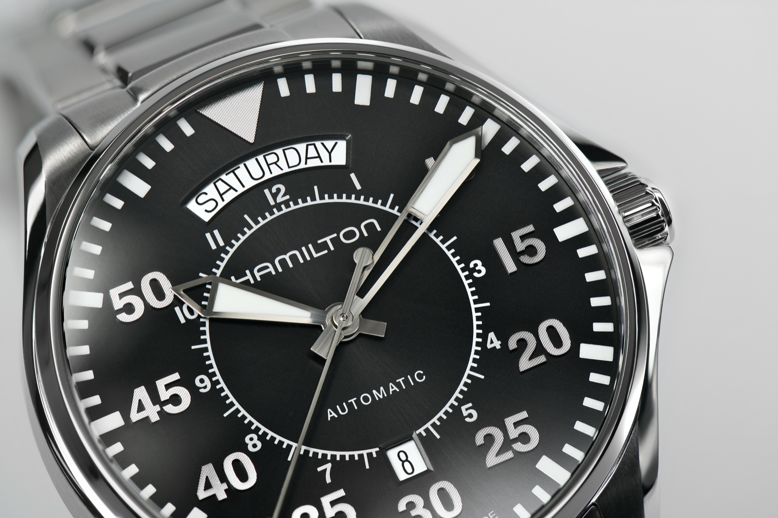 Hamilton Khaki Aviation Pilot Day Date Watch Automatic