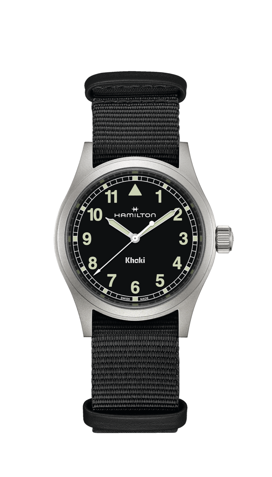 Hamilton Khaki Field Watch 38mm Quartz Black Dial Textile