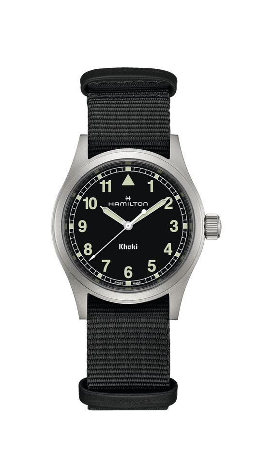 Hamilton Khaki Field Watch 38mm Quartz Black Dial Textile