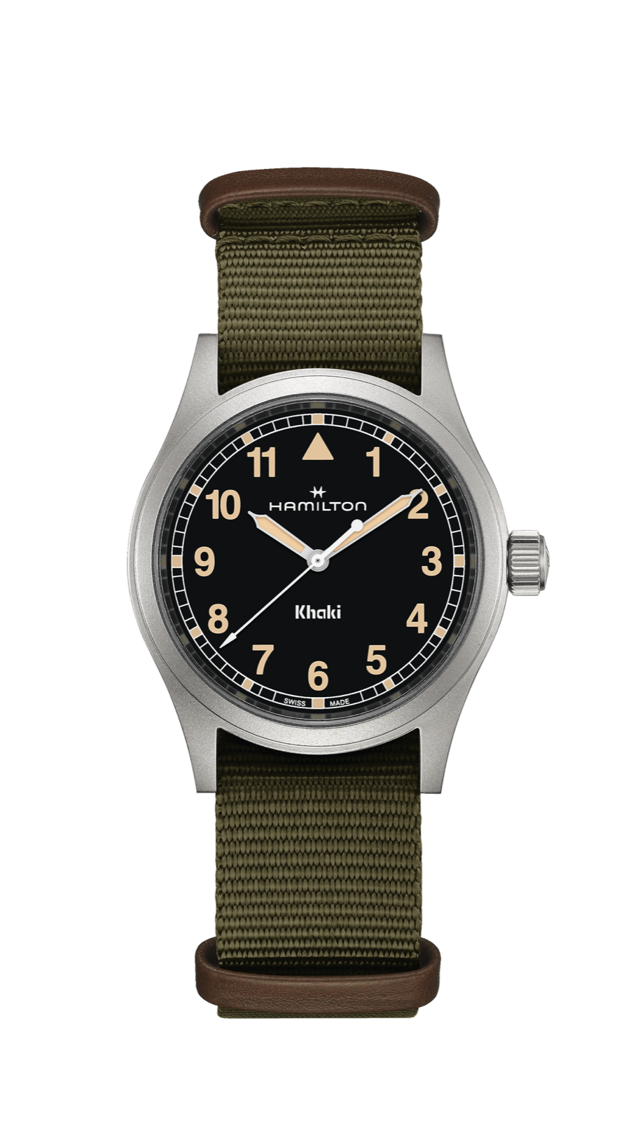 Hamilton Khaki Field Watch 38mm Quartz Black Dial Textile