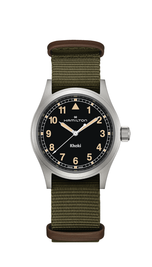 Hamilton Khaki Field Watch 38mm Quartz Black Dial Textile