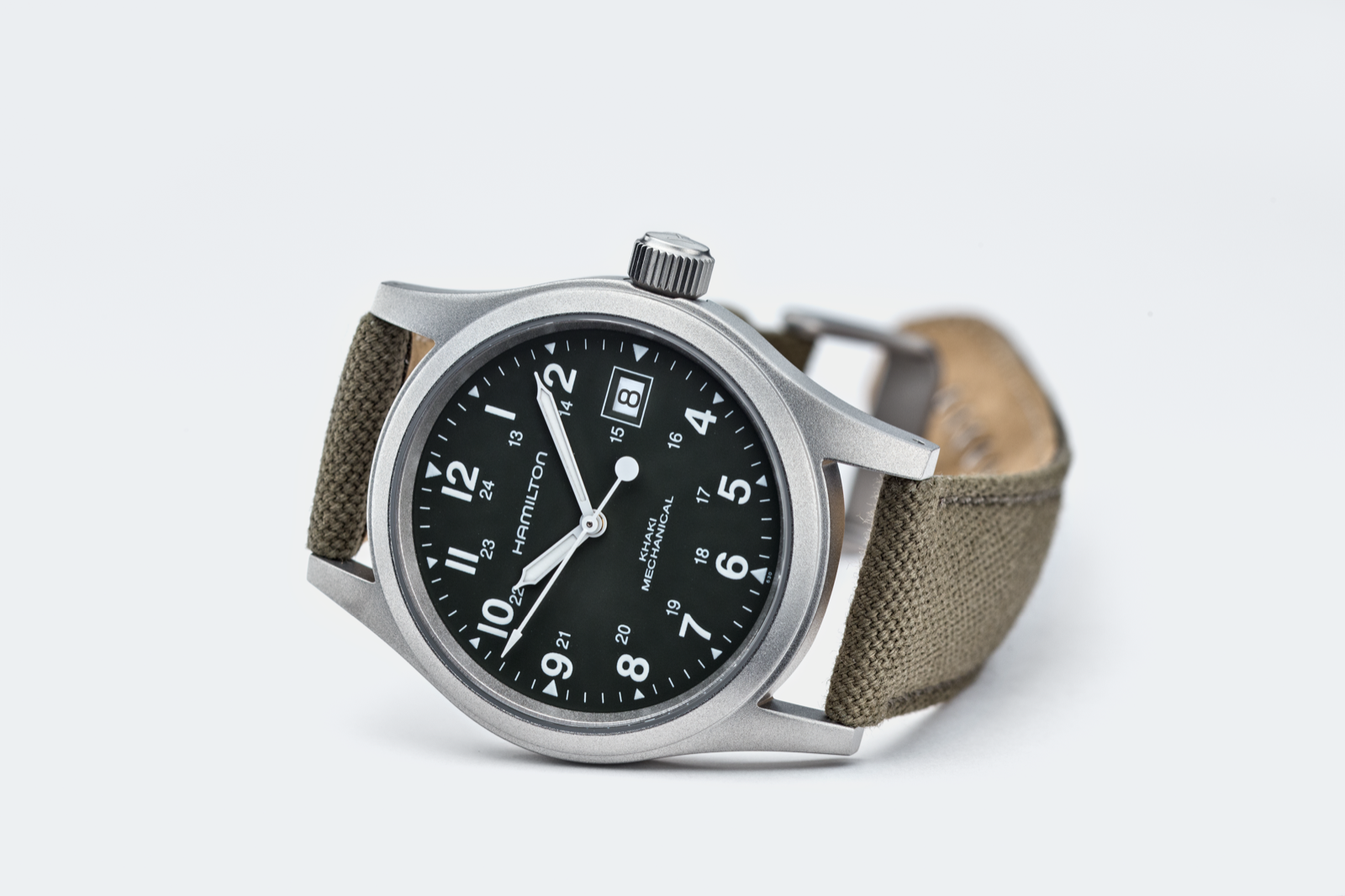 Hamilton Khaki Field Watch 38mm Mechanical Green Dial Canvas
