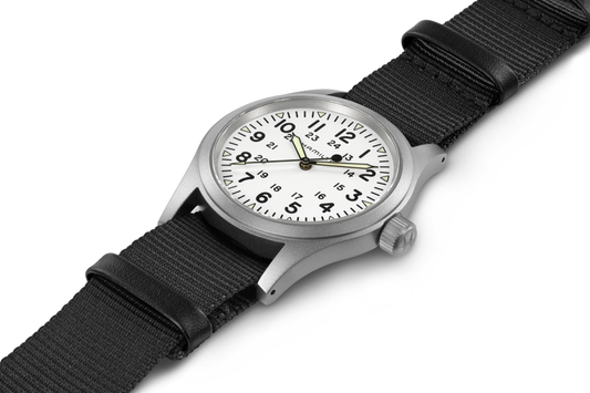 Hamilton Khaki Field Watch 38mm Mechanical White Dial Canvas