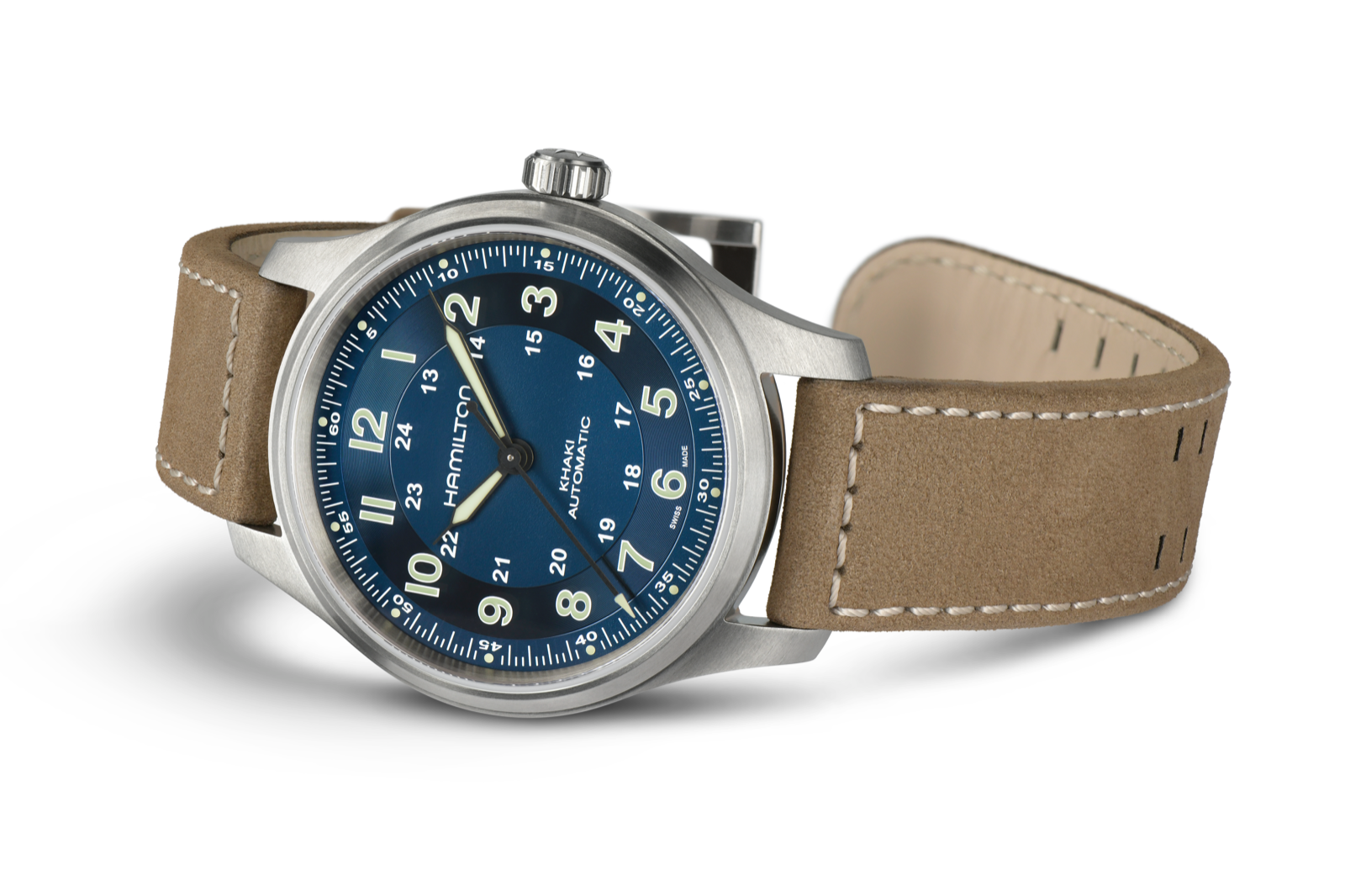 Hamilton Khaki Field 42mm Titanium Automatic Blue Dial