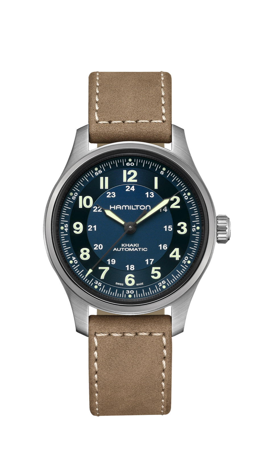 Hamilton Khaki Field 42mm Titanium Automatic Blue Dial