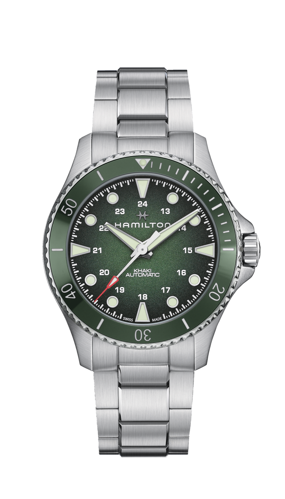 Hamilton Khaki Navy Scuba 43mm Automatic Green Dial