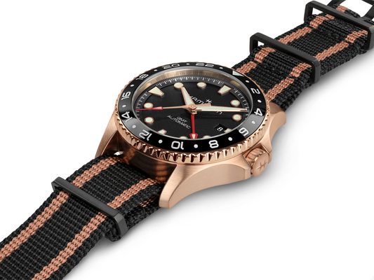 Hamilton Khaki Navy Scuba GMT 43mm Automatic Black Dial
