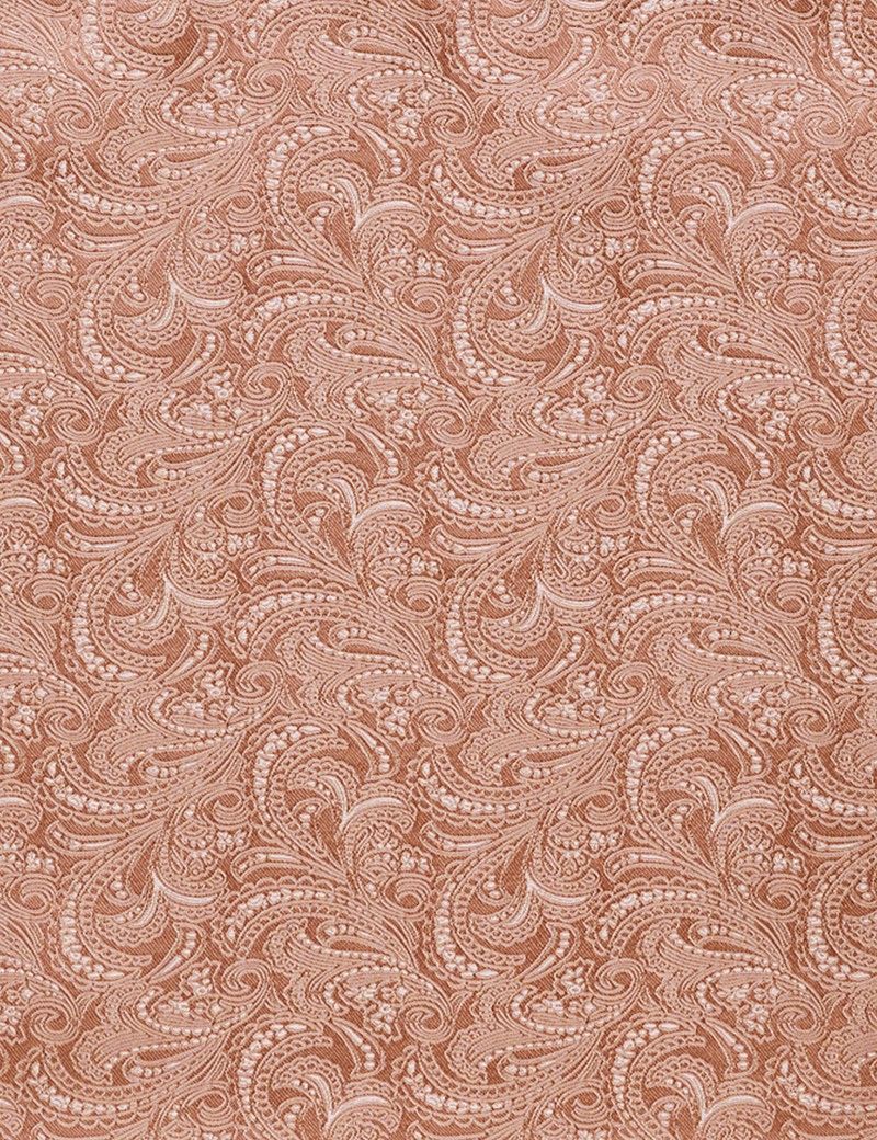 Peach Paisley Handkerchief
