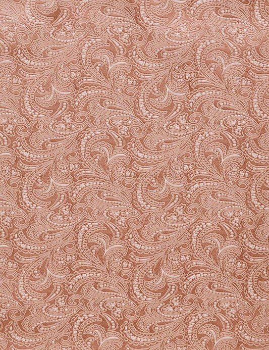 Peach Paisley Handkerchief